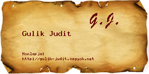 Gulik Judit névjegykártya
