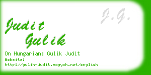 judit gulik business card